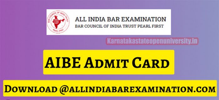 AIBE Admit Card 