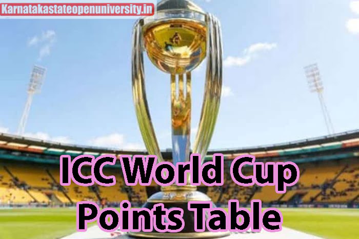 ICC World Cup Points Table