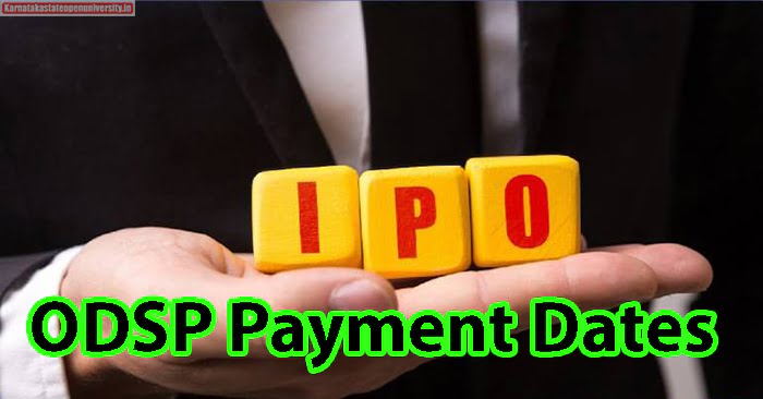ODSP Payment Dates