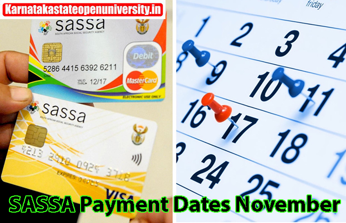 SASSA Payment Dates November