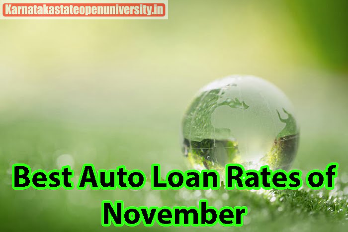 Best Auto Loan Rates of November