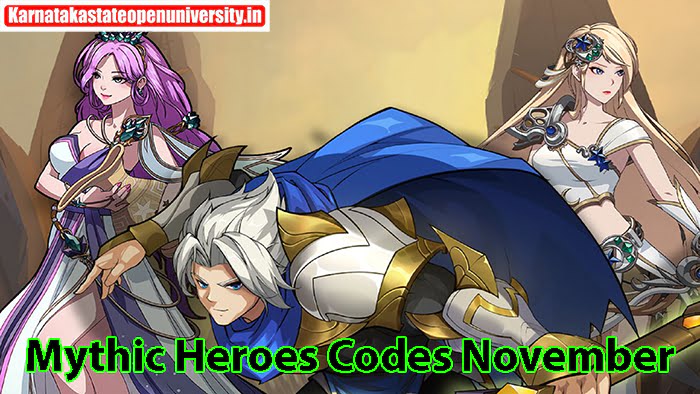 Mythic Heroes Codes November