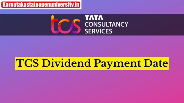 TCS Dividend Payment Date