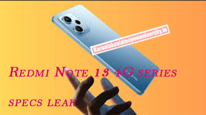 Redmi Note 13 4G series specs leak