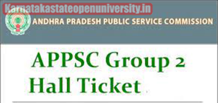 APPSC Group 2 Hall Ticket 2024