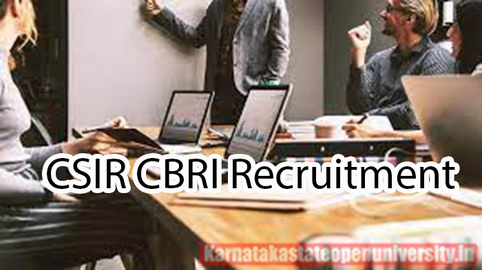 CSIR CBRI Recruitment 2024