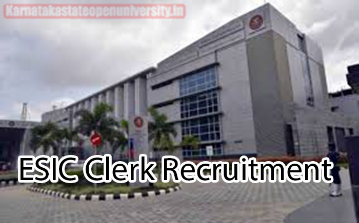 ESIC Clerk Recruitment 