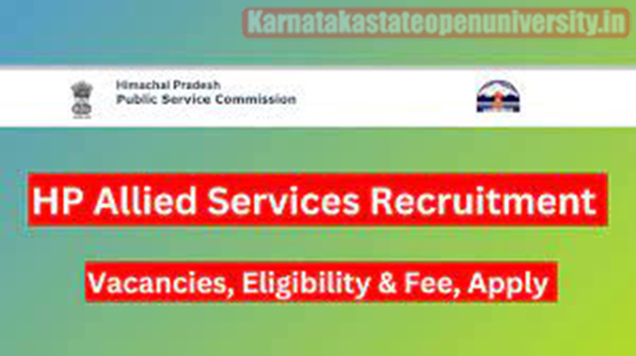 HPPSC Allied Services Recruitment 2024