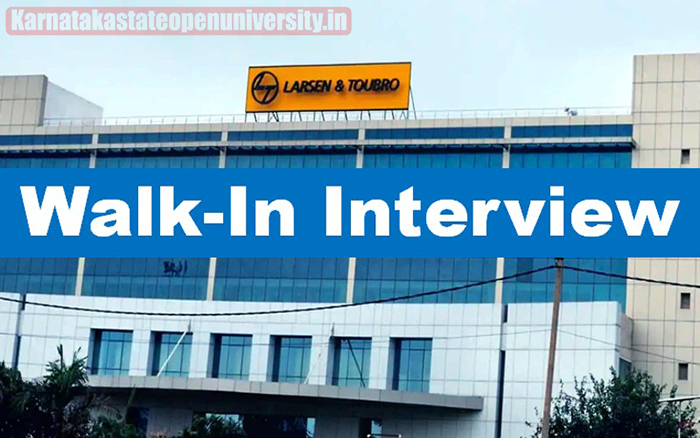 L&T Mega Walk-in Interview for Engineers