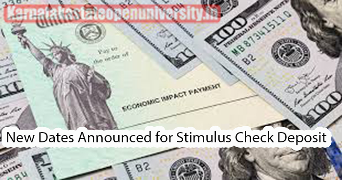 New Dates Announced for Stimulus Check Deposit