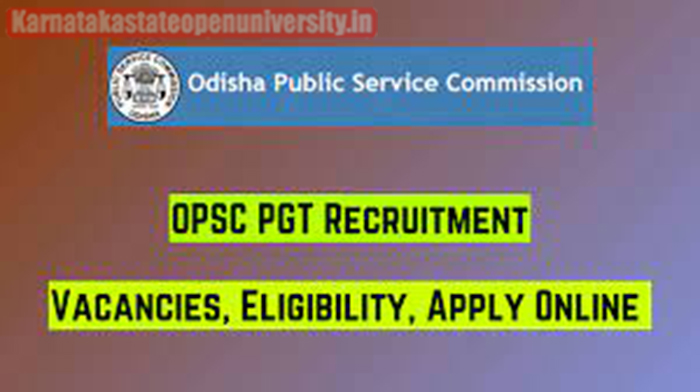 OPSC PGT Recruitment 2024