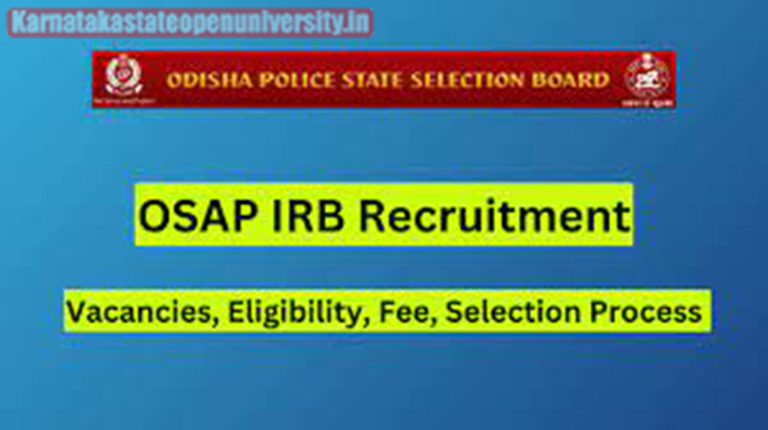 OSAP IRB Recruitment 2024