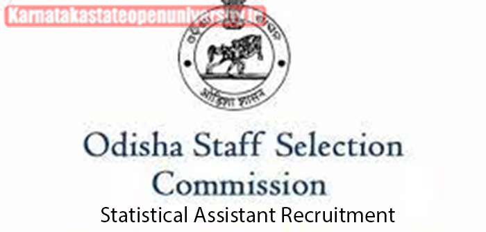 OSSC Statistical Assistant Recruitment 2024
