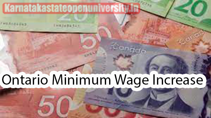 Ontario Minimum Wage Increase
