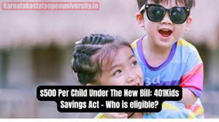 $500 Per Child Under New Bill