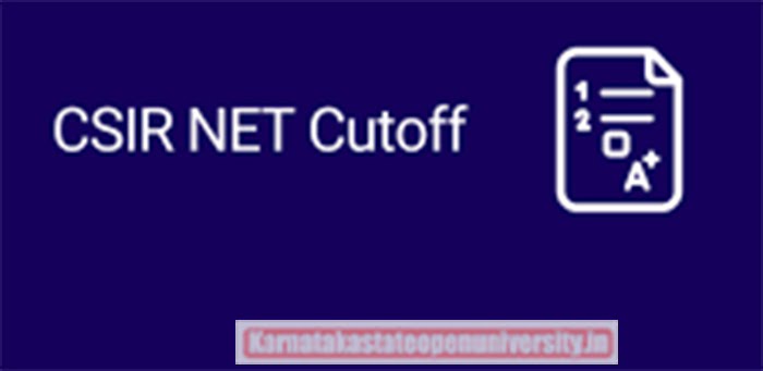 CSIR NET Cut Off