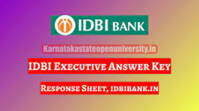 IDBI Executive Answer Key 2024