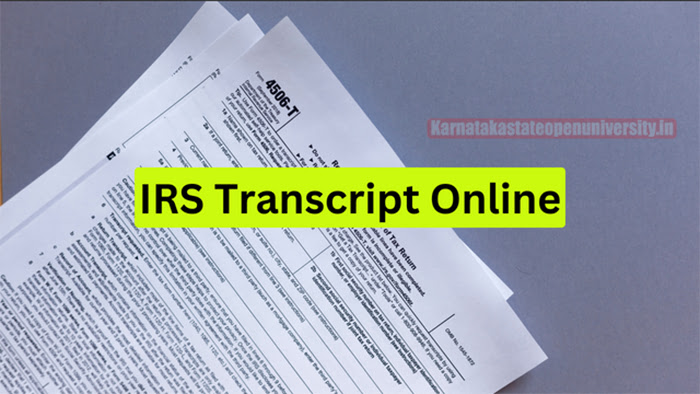 IRS Transcript Online