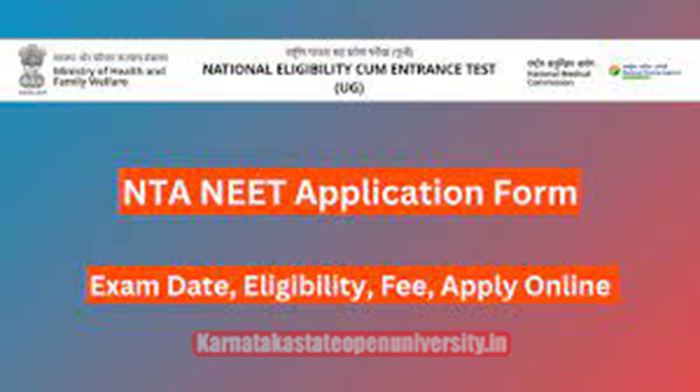 NTA NEET Application Form 2024