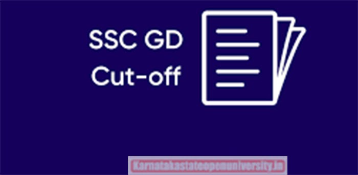 SSC GD Cut off