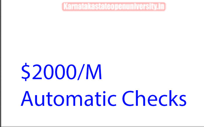$2000/M Automatic Checks