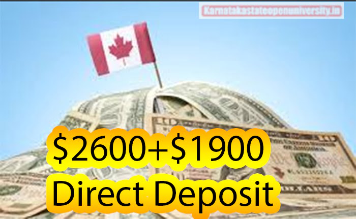 $2600+$1900 Direct Deposit