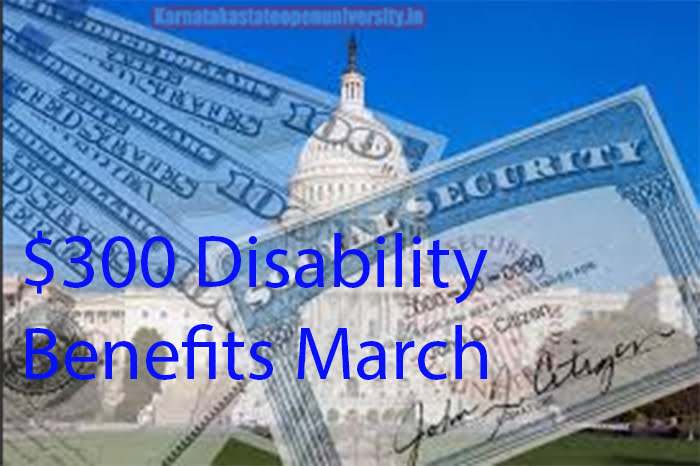 $300 Disability Benefits March