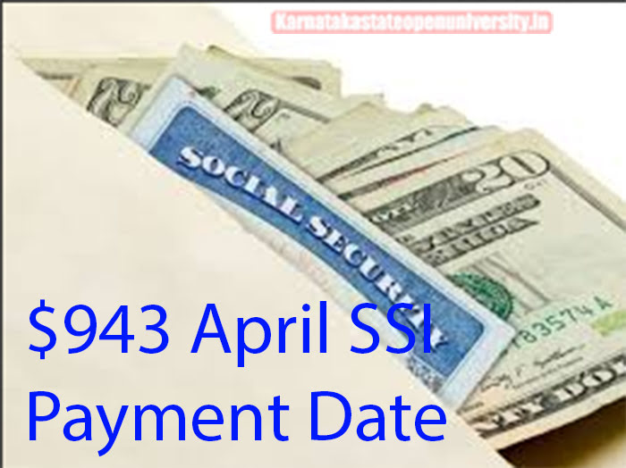 $943 April SSI Payment Date