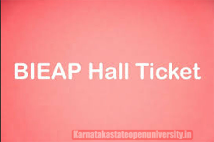BIEAP Hall Ticket