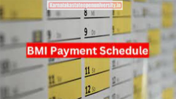 BMI Payment Schedule