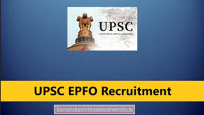 UPSC EPFO Notification