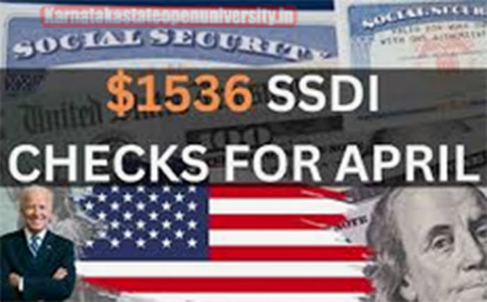 $1536 SSDI Checks April
