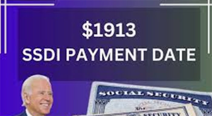 $1913 SSDI Payment Date May