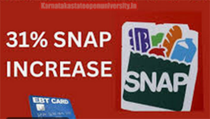 31% Increase to SNAP Food Stamps  EBT From