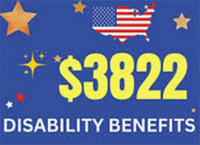 $3,822 Disability Benefit April