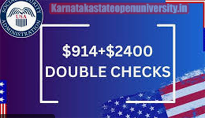 $914+$2400 Double Checks April