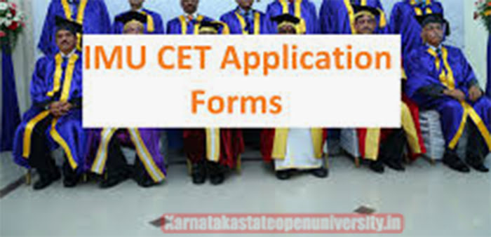 IMU CET Application Form