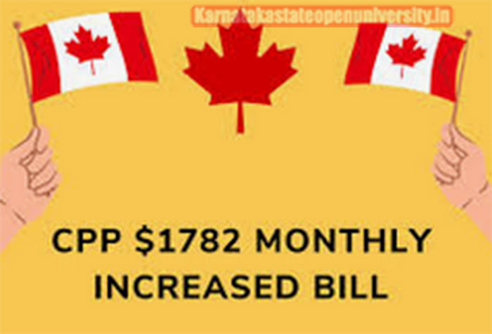 New CPP $1782 M Increased Bill