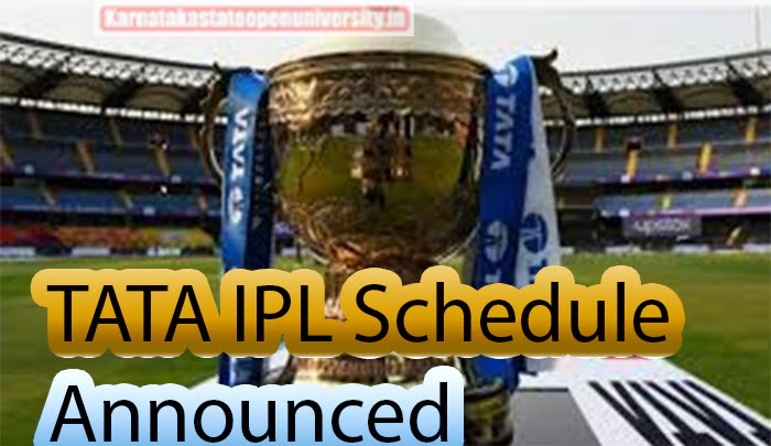 TATA IPL Schedule Announced