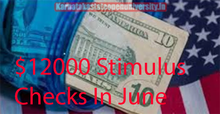 $12000 Stimulus Checks In June