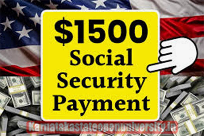 $1,500 Social Security Payment