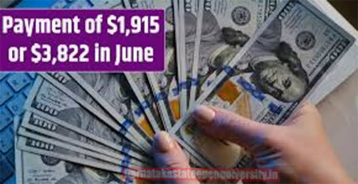 $1915 or $3822 Social Security June