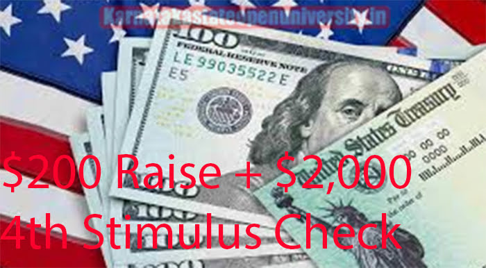 $200 Raise + $2,000 4th Stimulus Check May
