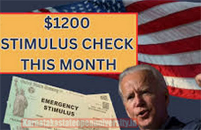 $1200 Stimulus Check This Month